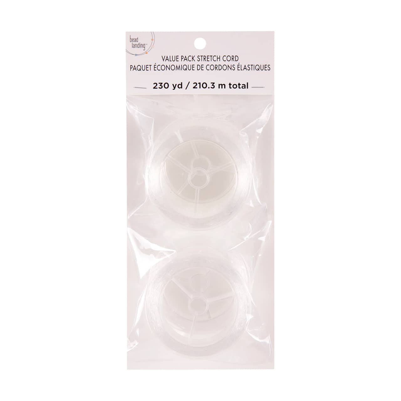 6 Packs: 2 ct. (12 total) Everyday Clear Stretch Lacing by Bead Landing™, 230yd.